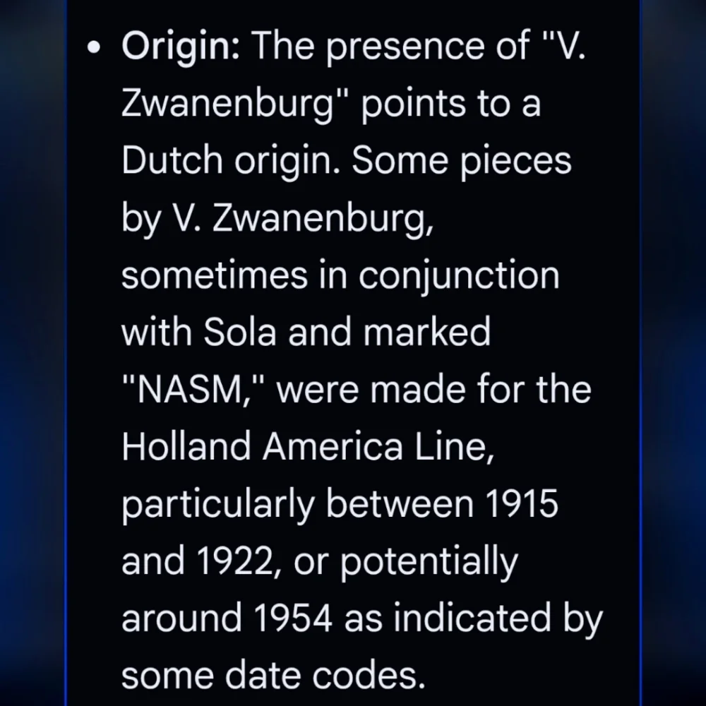SOLA V. ZWANENBURG Dutch Origin “100”- Silver Plated Lobster Forks‎